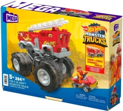 Σετ κατασκευών MEGA Hot Wheels Monster Trucks 5-Alarm με ATV τετράτροχο