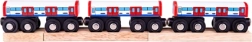 Bigjigs Rail βαγόνια μετρό – ξύλινο σετ