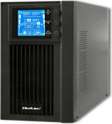 Εφεδρική τροφοδοσία UPS Qoltec, online, καθαρό ημιτονοειδές κύμα, 1KVA, 800W, LCD, USB