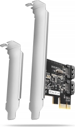Ελεγκτής PCIe 2× εσωτερικό SATA 6G με chipset JMB582 SP & LP