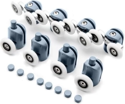 Ρολά για πόρτες ντους, σετ 8 τεμ.