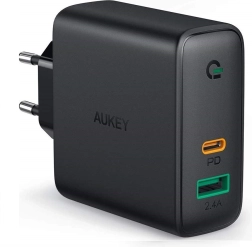 Φορτιστής πρίζας AUKEY PA-D1 2× USB με Power Delivery 30 W