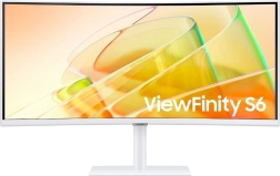 Κυρτή οθόνη 34" ViewFinity S65CT UWQHD 100 Hz, VA, USB‑C/TB, LAN, λευκή