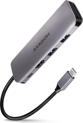 Axagon hmc-5 usb-c hub 5v1 με hdmi 4k, 2x usb-a, αναγνώστη sd/microsd και pd 100 w
