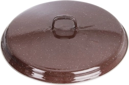 Σμάλτινο καπάκι καφέ 32 cm