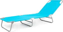 Ξαπλώστρα SUNBAY ανοιχτό μπλε μεταλλική 186 × 53 × 24 cm, μέγιστο φορτίο 100 kg