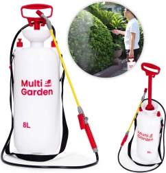 Πιεστικός κήπινος ψεκαστήρας 8 l MULTIGARDEN με μακριά λόγχη και έμβολο αντλίας