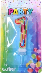 Κερί πάρτι αριθμός 1 με ρίγες