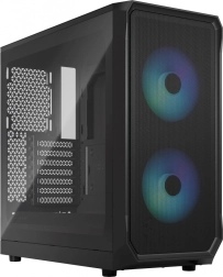 Θήκη υπολογιστή Focus 2 RGB μαύρη με σκληρυμένο γυαλί