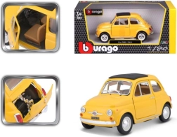 Μοντέλο αυτοκινήτου Bburago Fiat 500 F 1965 κίτρινο 1:24