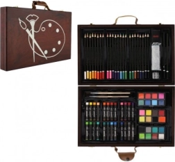 Σετ ζωγραφικής σε ξύλινη θήκη