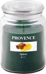 Αρωματικό κερί σε γυάλινο δοχείο PROVENCE άρωμα μπαχαρικών 95 ώρες
