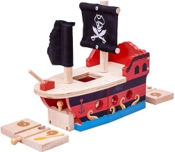 Πειρατική γαλέρα Bigjigs Rail