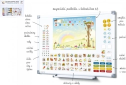 Μαγνητικό ημερολόγιο για παιδιά - Νηπιαγωγείο με 114 μαγνητάκια