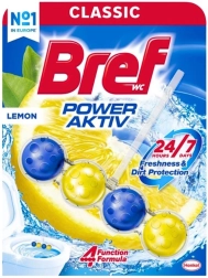 Bref Power Aktiv WC κρεμαστό αποσμητικό/καθαριστικό Lemon 50 g
