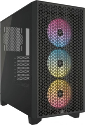 Corsair 3000D RGB Airflow mid‑tower θήκη με σκληρυμένο γυαλί, μαύρη
