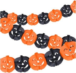 Χάρτινη γιρλάντα με κολοκύθες για Halloween 3 m Ruhhy - 1 τεμάχιο