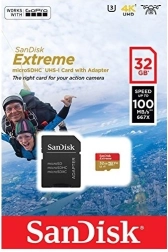 SanDisk Extreme 32GB microSDHC κάρτα για 4K και Full HD