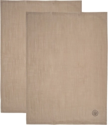 Βαμβακερές κουζινικές πετσέτες καφέ 70 × 50 cm, 2 τεμ.