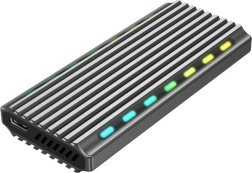 Θήκη USB 3.1 για δίσκο M.2 NVMe με φωτισμό LED