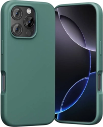 Θήκη σιλικόνης Vention για iPhone 16 Pro με MagSafe, πράσινη