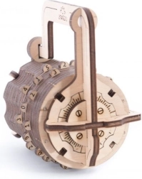 Ugears 3D παζλ αριθμητική κλειδαριά – μηχανικό ξύλινο μοντέλο