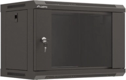 Επιτοίχιο ντουλάπι rack Lanberg 19" 6U 540x350 mm γυάλινες πόρτες