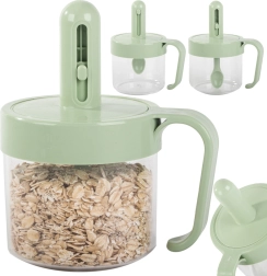 Αεροστεγές δοχείο για μπαχαρικά με ενσωματωμένο κουταλάκι και χερούλι 0,2 l