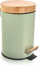 Μεταλλικός πεντάλ κάδος απορριμμάτων GREENISH 3 l, πράσινος