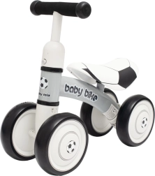 Παιδικό ποδήλατο ισορροπίας Baby Mix Baby Bike ποδοσφαιρικό μαύρο-λευκό