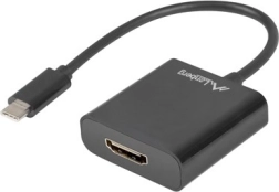 Προσαρμογέας USB‑C σε HDMI, 15 cm, μαύρος