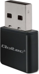 Ασύρματος Μίνι Προσαρμογέας WiFi Qoltec USB 2.0 300Mbps