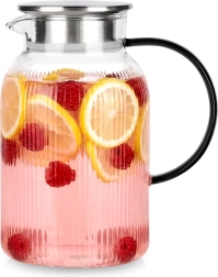 Γυάλινη κανάτα με καπάκι 1,5 l Vilde