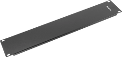 Πάνελ κάλυψης (blank) για rack ντουλάπι 19'' 2U μαύρο