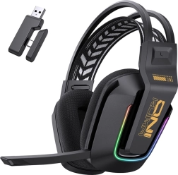 Ασύρματα gaming ακουστικά Onikuma GT828 με RGB και 2,4 GHz/Bluetooth