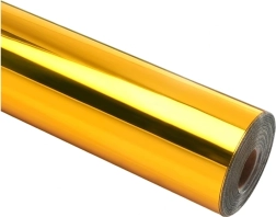 Αυτοκόλλητη μεμβράνη HTVRONT chrome metallic χρυσή 30,5 × 90 cm - 1 τεμάχιο