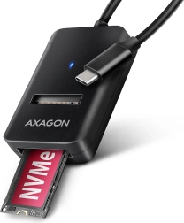 AXAGON προσαρμογέας USB 3.2 Gen 2 για M.2 NVMe/SATA SSD με καλώδιο USB‑C 10 cm