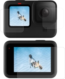 Tempered Glass Telesin για κάμερες GOPRO HERO 9/10/11/12 – σετ για οθόνες και φακό