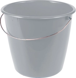 Κουβάς 5 l με μεταλλική λαβή, γκρι