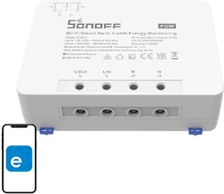 Έξυπνος διακόπτης Sonoff Wi‑Fi με μέτρηση ενέργειας