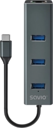 Προσαρμογέας USB-C Hub Savio
