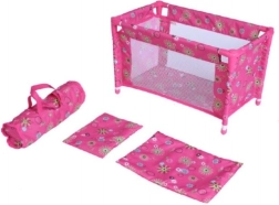 Πτυσσόμενο κρεβατάκι ταξιδιού για κούκλες με τσάντα