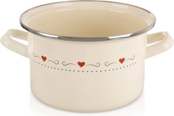 Σμάλτινη κατσαρόλα Tonca 18 cm, 2 l, κρεμ