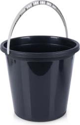 Μαύρος πλαστικός κουβάς 10 l