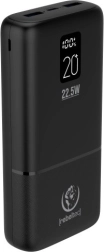 Powerbank Rebeltec P20 με LCD, 20000 mAh, PD 22,5 W