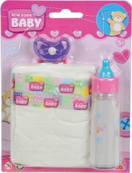 NBB σετ μπιμπερό, πιπίλα και πάνα για κούκλες