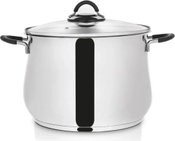 Ανοξείδωτη κατσαρόλα με γυάλινο καπάκι DALIE 26 cm, 10,6 l
