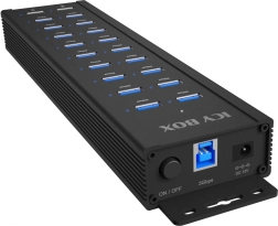 Icy Box IB-HUB1720-U3 τροφοδοτούμενο USB hub 20 θυρών 96 W