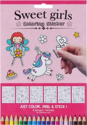 Αυτοκόλλητα για χρωμάτισμα για κορίτσια