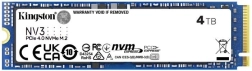 Εσωτερικός SSD Kingston NV3 4 TB, M.2 2280, PCIe 4.0 NVMe